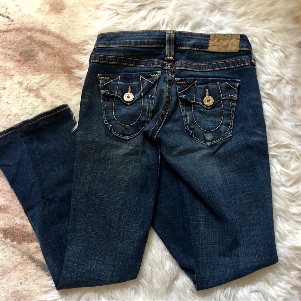{ True Religion } Signature Boot Cut Jeans